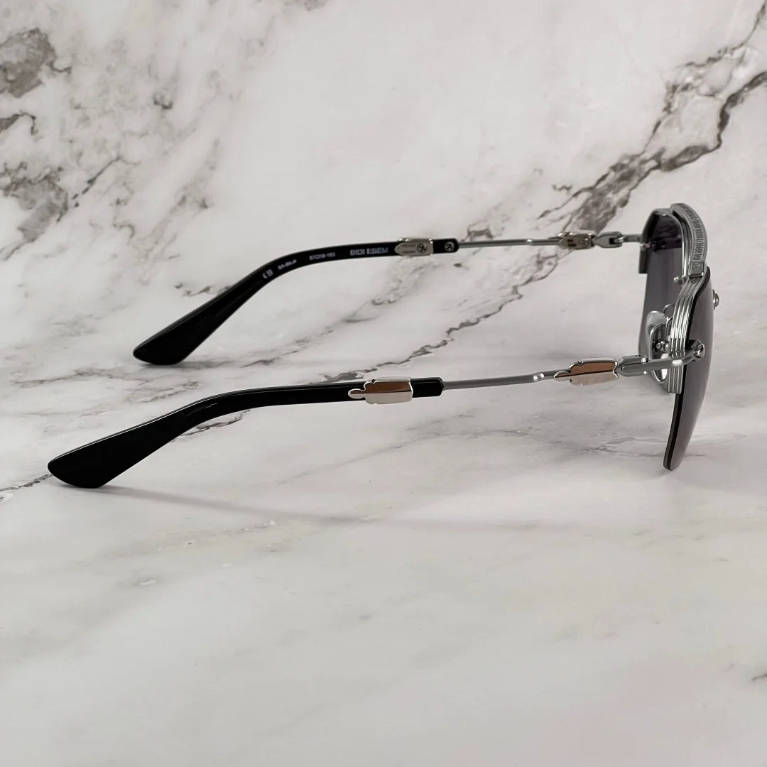 BIDIESEM UV400 Titanium Punk Sunglasses Lightweight Comfortable Top Quality Luxury Fashion Eyewear Unisex for Outdoor Travel