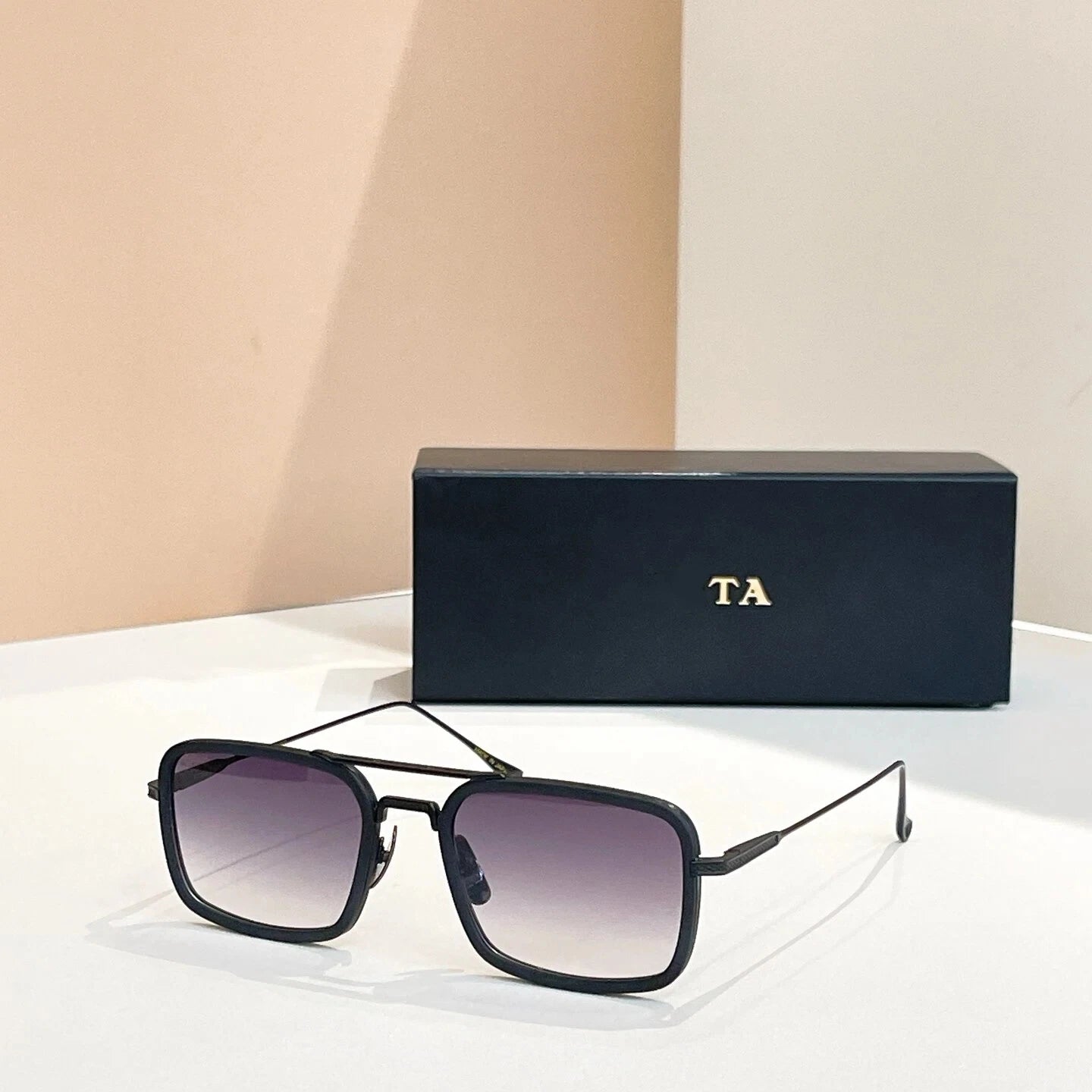 New For DIYTA DT DTS134 Luxury Designer UV400 Polarized Womens Sunglasses Popular Alloy Frame Square Men's Sun Glasses With Box