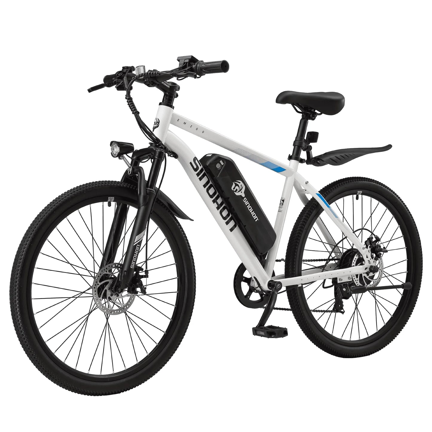 Mountain Electric Bike Adults 500W Peak Motor 26'' Tires Front Suspension Electric Bicycle 25-37Miles 7-Speed Lightweight E-MTB