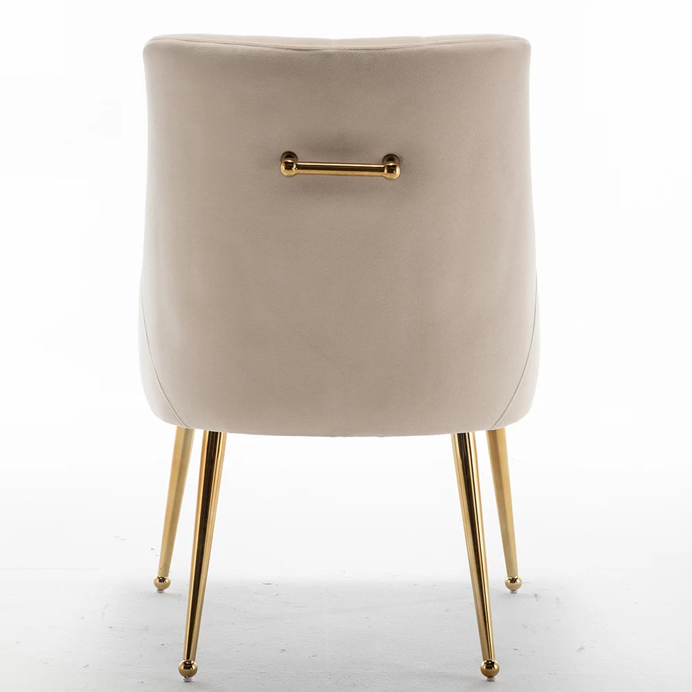 SEYNAR Modern Velvet Dining Chairs Set of 4, Tufted Upholstered Accent Chairs for Dining Room,Office Chair Vanity Chair
