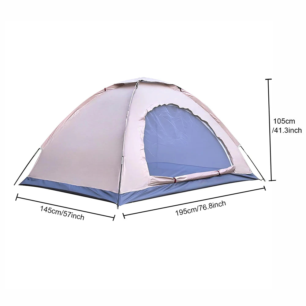 Sightseeing Tents for 2 Person, Outdoor Lightweight Camping Tent for Park, Hiking, Good Breathability Single Layer Tent