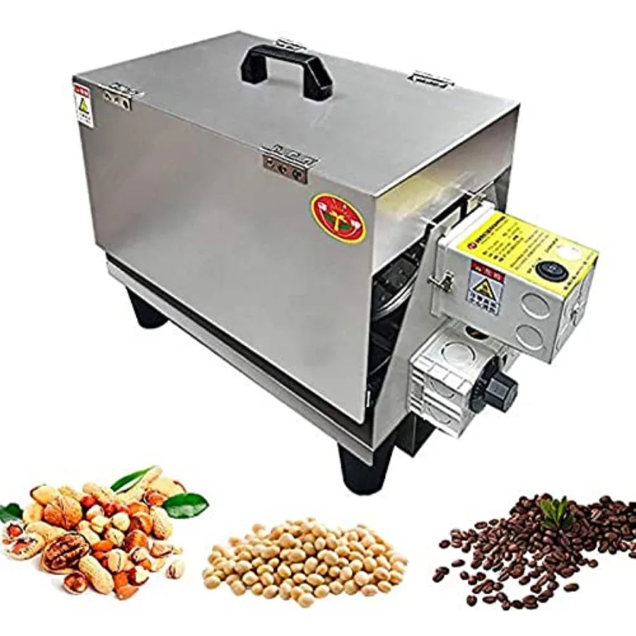2500G Electric Bean Roaster Home Coffee Beans Roasting Machine for Baking Coffee Chestnuts Peanuts and Grain with Precise Tempe