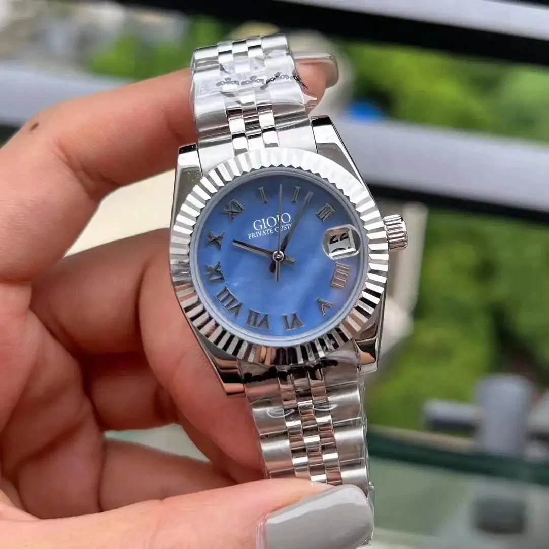 Luxury Automatic Watch for Women Mechanical Watches 904L Stainless Steel Black Blue Rose Gold 31mm