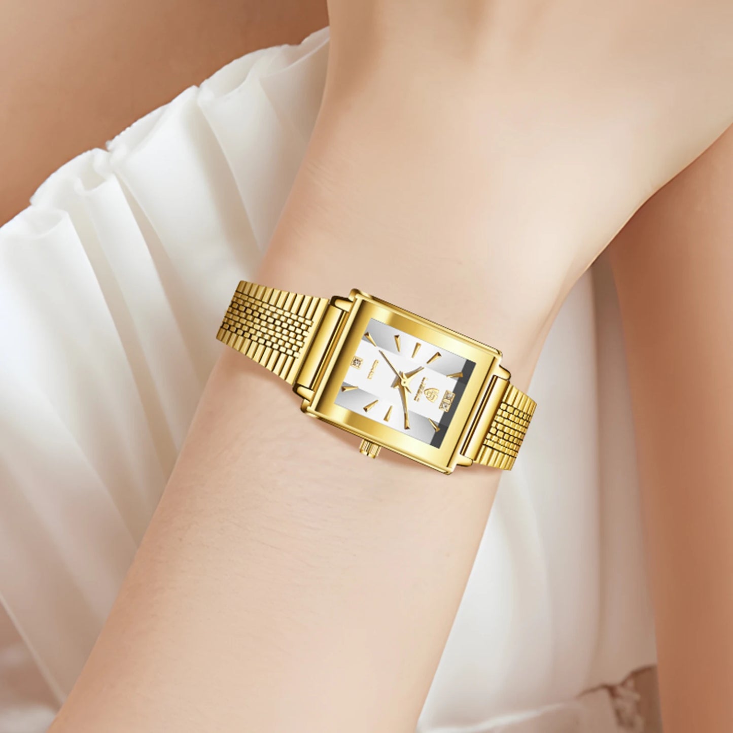 Simple Elegant Quartz Wristwatches Watches For Women Fashion Stainless Steel Strap Time Watch Relogio Feminino