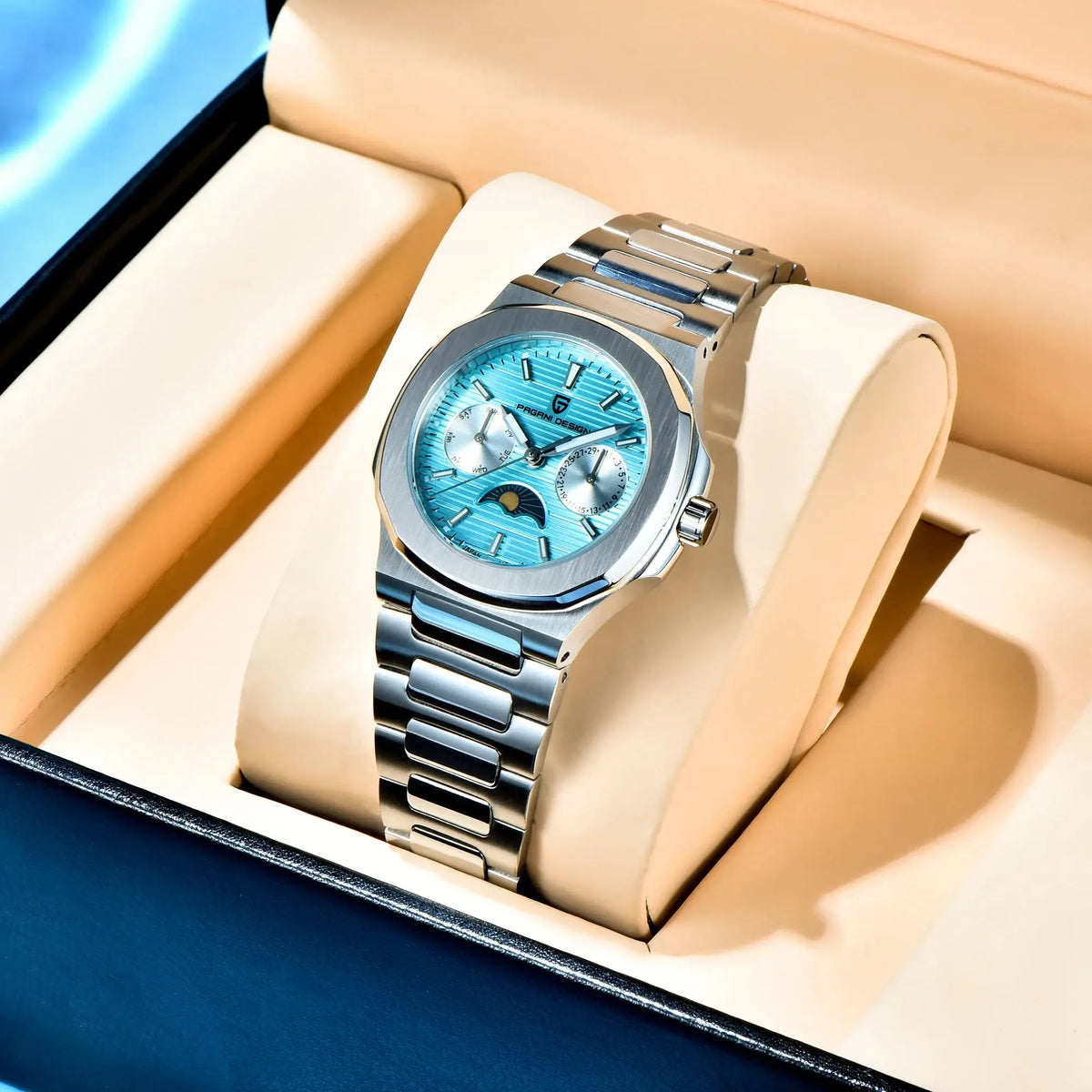 PAGANI DESIGN  Women's Watches Luxury Quartz Watch For Women Multifunctional Chronograph Moon Phase Automatic Date Ladies Watch