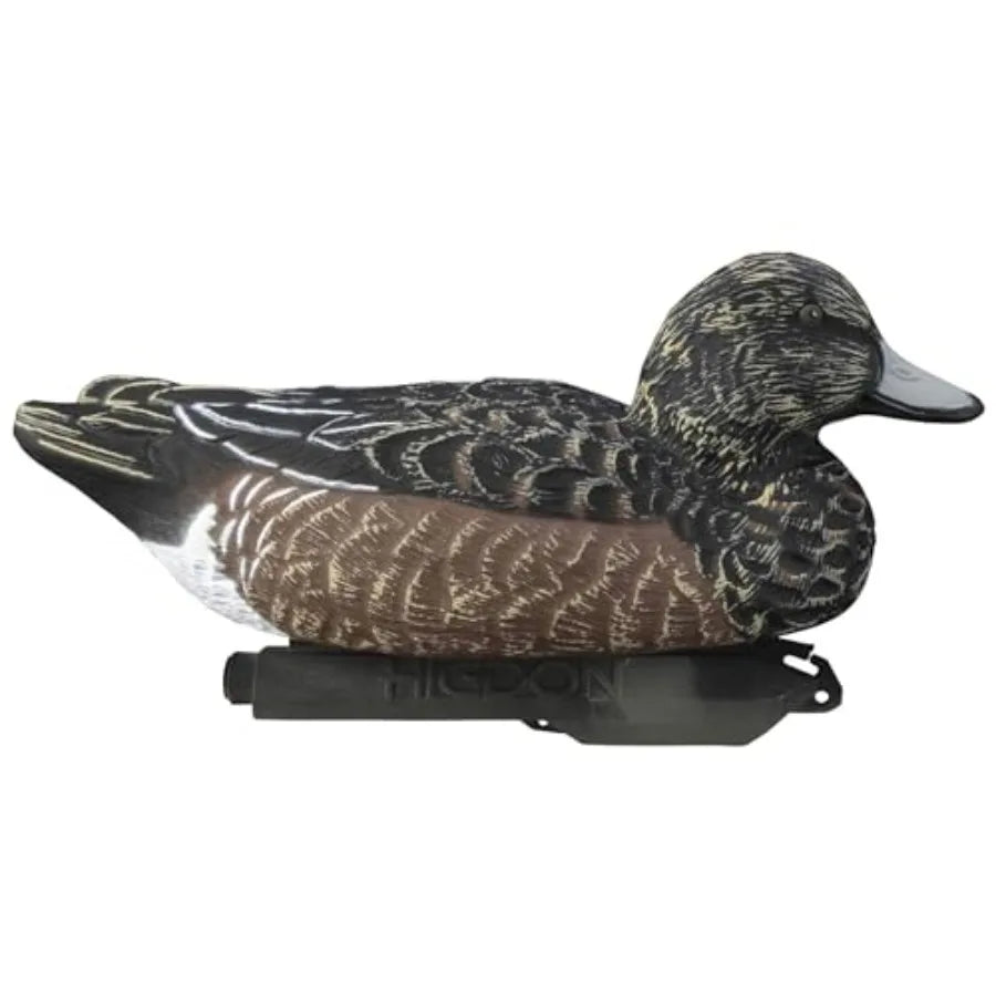 Higdon Outdoors Standard Widgeon Floater Duck Decoys Ultra Realistic Drake and Hen Decoys for Waterfowl Hunting 2 Upright and 2