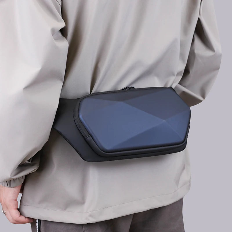 Men's crossbody bag - casual daily use, chest bag, city commuting, fashionable design, waist bag