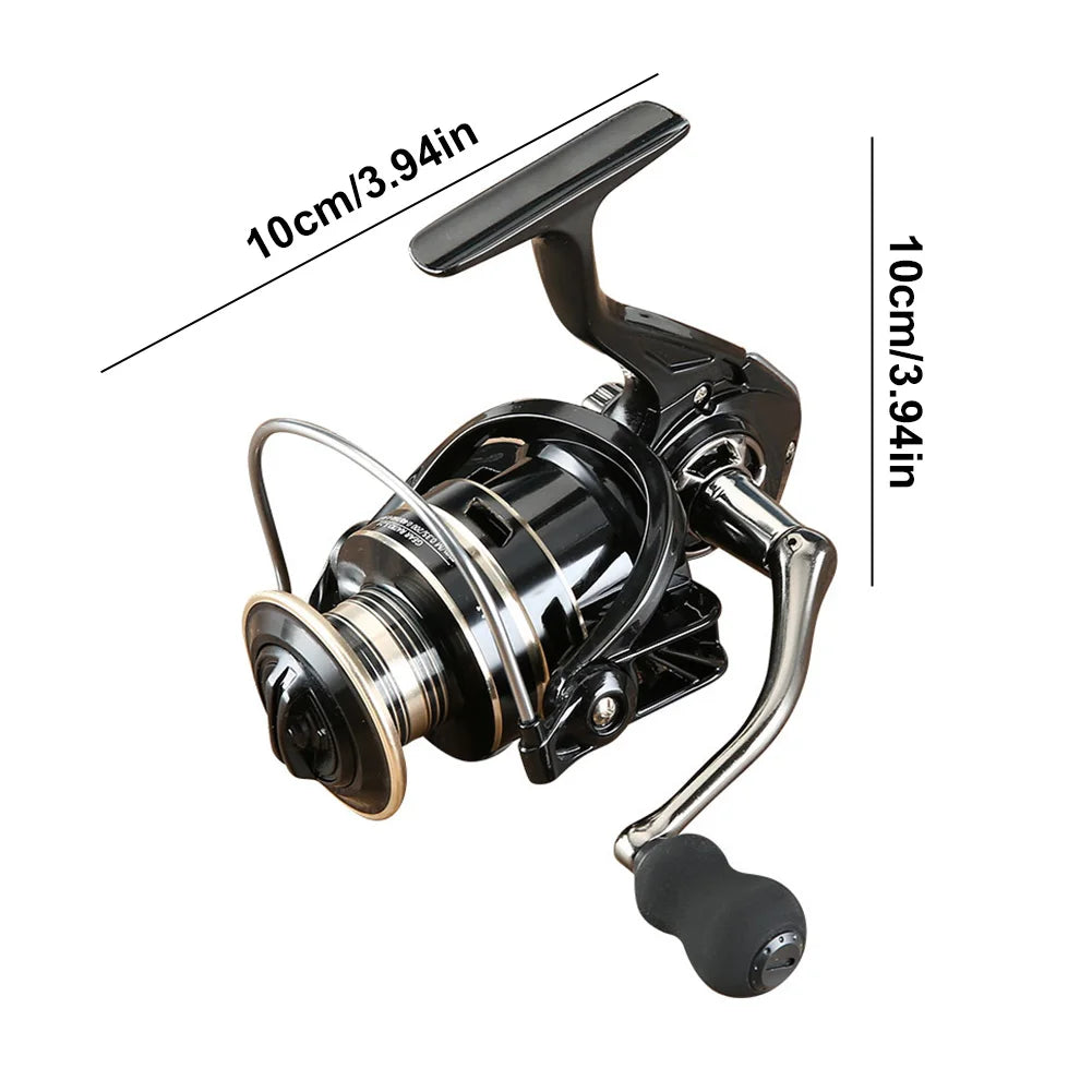 Spinning Reel Max Drag 8KG All-Metal Fishing Reel Metal Spool Handle Carp Reel Fishing Coil Wheel for Fishing
