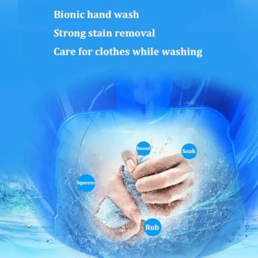 Semi-Automatic Portable Mini Washing Machine for Home Use with 2kg/4.4lb Washing Capacity Compact Design Saves Space Ideal for