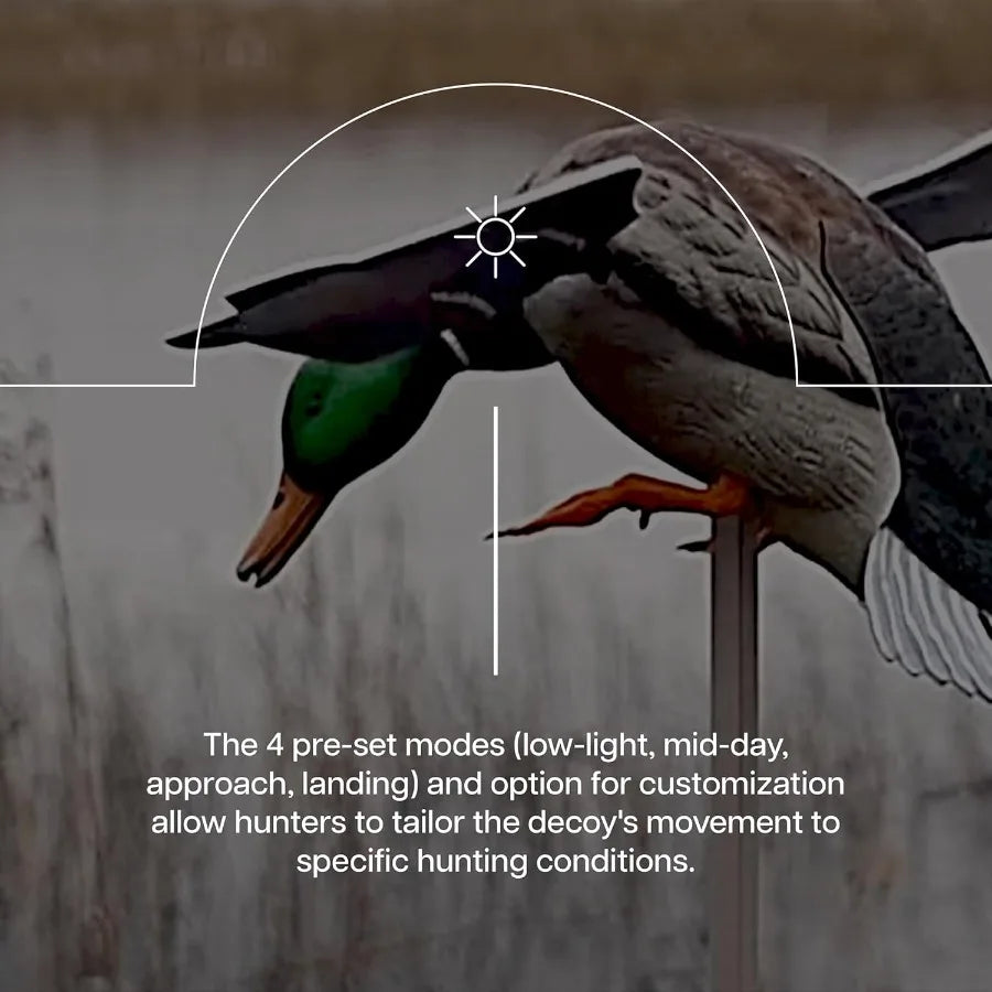Avian X Powerflight Smart Motion Mallard Spinning Wing Realistic Design Duck Decoy Ideal for Outdoor Hunting Adventures 3 Pack