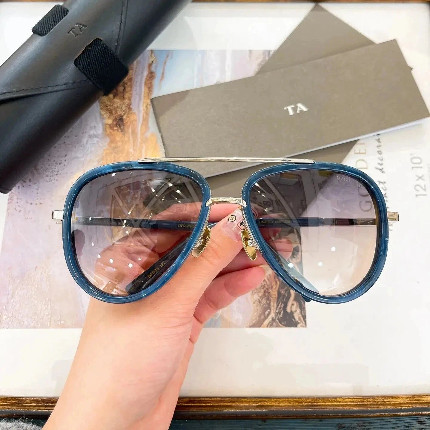 Authentic For DIYTA DT DRX-2031 MACH TWO Luxury Men Women Sun Glasses Top Quality LIMITED EDITION Male Couple Eyewear With Box