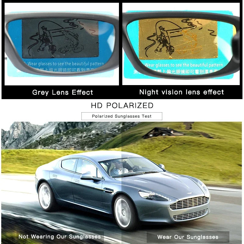 Fashion Polarization Outdoor Sport Sunglasses Men Women Retro Fishing Glasses Men Tourism Sunshade Sun Protection Eyewear UV400