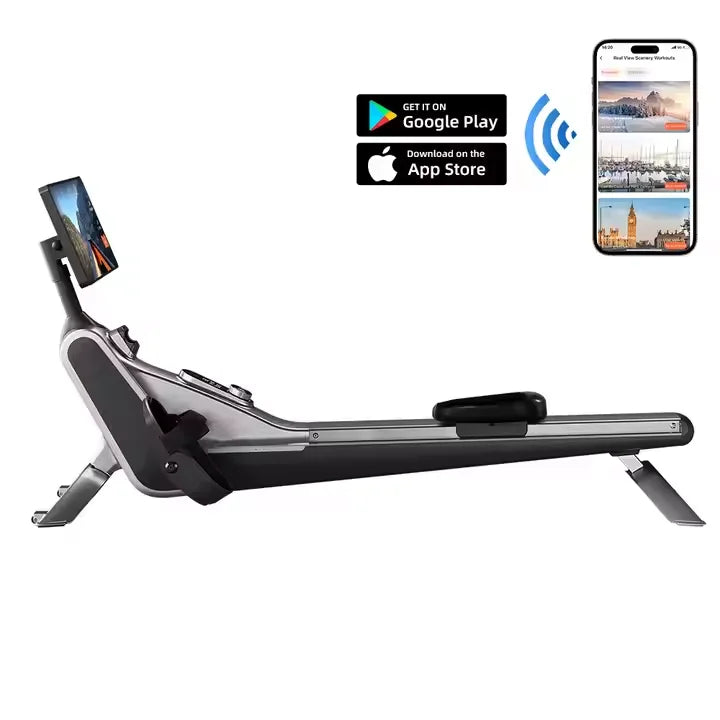 Commercial Home Air Rower Gym Equipment Gym Indoor Rowing Equipment Club Magnetic Rowing Machine 2025