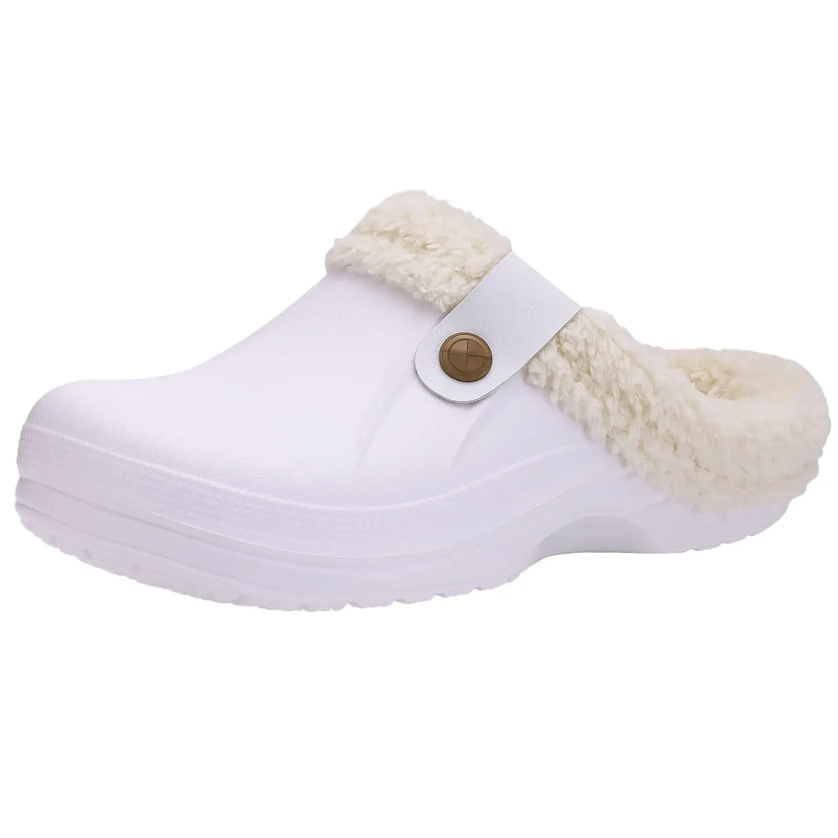 Winter Fur Furry Slippers For Men Outdoor Fashion Waterproof Plush Cotton Slippers Indoor Warm Cozy Non-slip Home Shoes