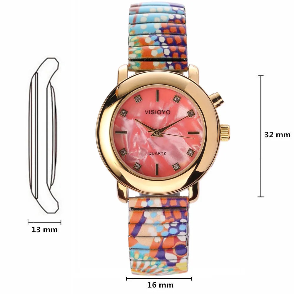 English Talking Ladies Watch Blind Elderly Visually Impaired Clock and Watch with Date Alarm Whole Time Chime Function
