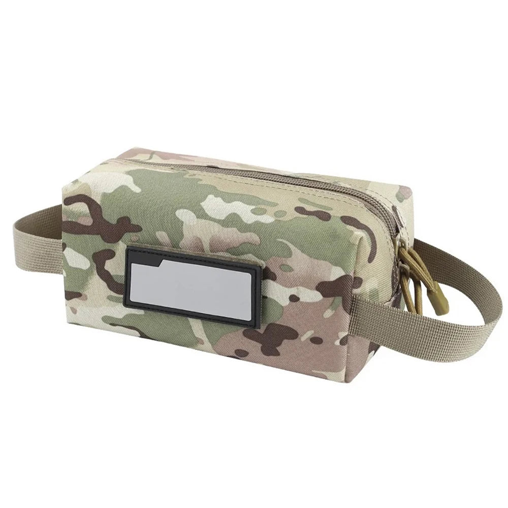 Tactical Ammo Bag Bullet Shell Box for Pistol Rifle Hunting Shooting Ammunition Cartridge Storage Case EDC Tool Pouch with Patch