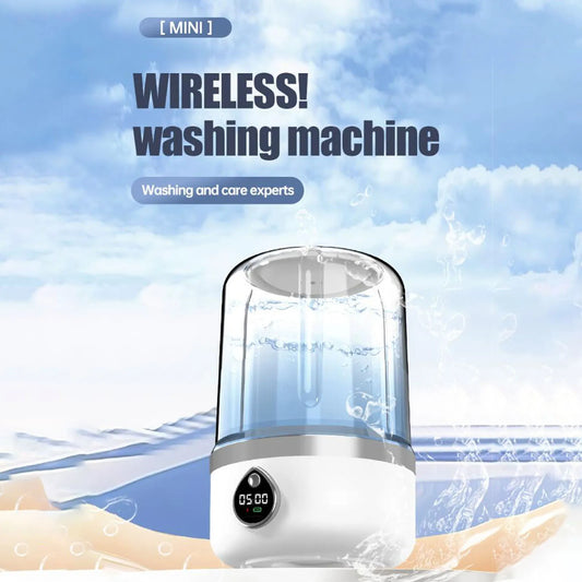 Mini Washing Machine Underwear Washing Machine 2 Gears Gentle High Speed Turbo Motor USB Rechargeable  Cleaning for Travel