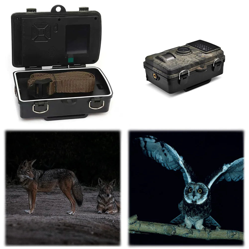 Hunting Trail Camera Waterproof Infrared Night Vision Security Cam Animal Observation Camera for Outdoor Wildlife Hunting
