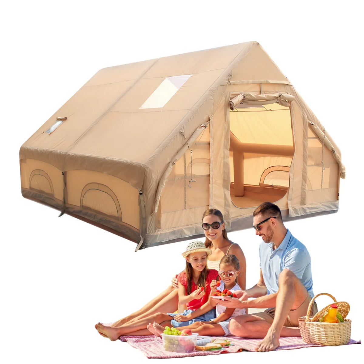 Inflatable Tent Easy Setup Blow Up Tent Inflatable Camping Tent with Pump Air Glamping Tents for Camping