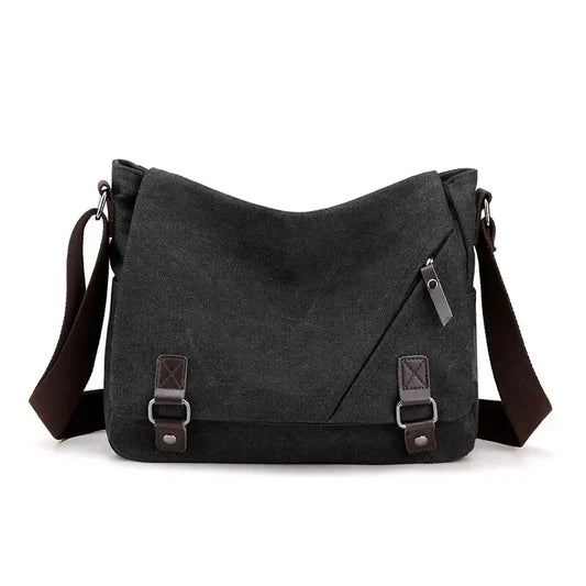 Men Briefcase Crossbody Shoulder Bags Male Messenger Bags Boy Canvas Bags for Travel Business Books  Large capacity shoulder bag