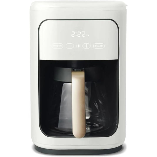 Beautiful Drew Coffee Maker, 14-Cup, Touch Display, Programmable, 1200W, Stainless Steel, Keep Warm, 24h Timer