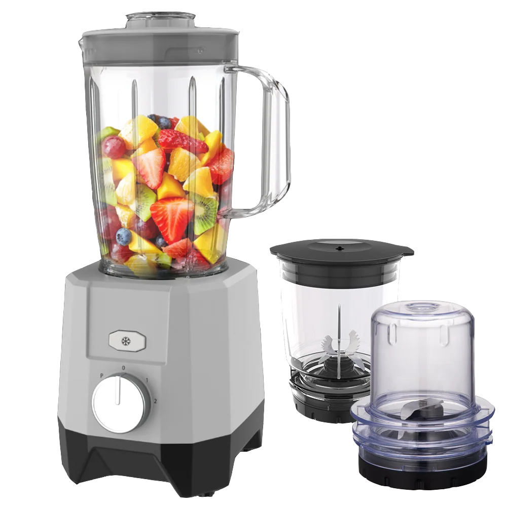 A Hot sale Wholesale Blender 3 in 1 Food Processor Blender and Juicer Machine 2L Plastic Jar Blender for Kitchen