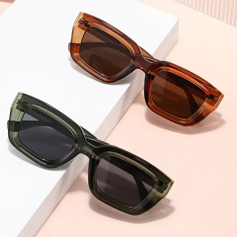 2023 New Retro Square Europe And America Cross-border Men and Women Fashion Ins Wear Sunglasses