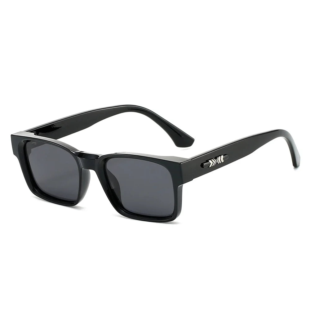 Quality Square Polarized Sunglasses Men Metal Core UV400 Unisex Sun Glasses Travel Hiking Beach Eyewear