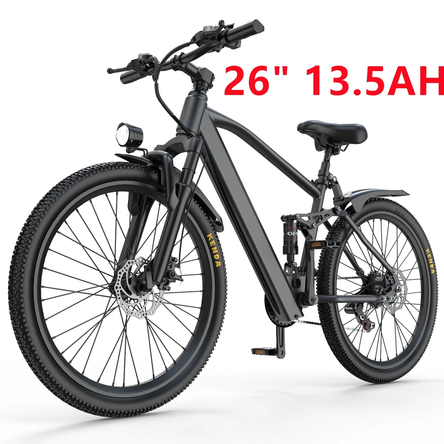 Adults Electric Bicycle, 26" 24" Electric Mountain Bike 650W Peak Motor Ebike 25Mph 10.4AH 13.5AH Electric E Bike for Adults