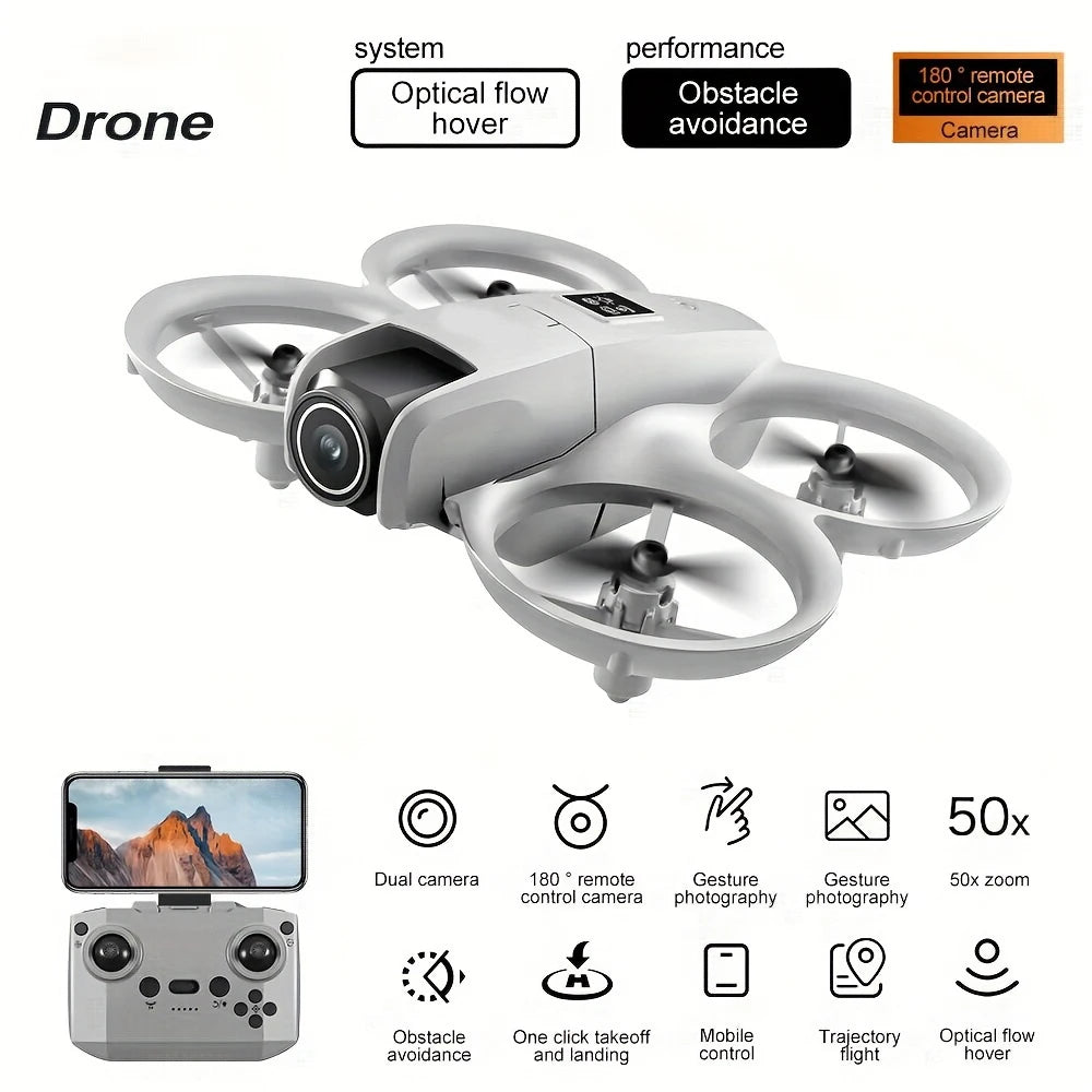 GPS drone, professional version with obstacle avoidance function, dual high-definition cameras, brushless motor, 5G WiFi, radio