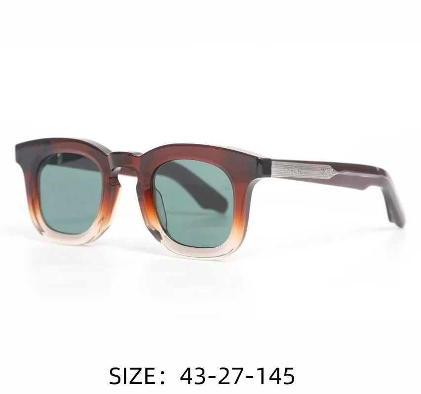 DEVAUXI Retro Round Acetate Glasses - Designer Prescription Eyewear for Men & Women, Top Quality Myopia  with Uni