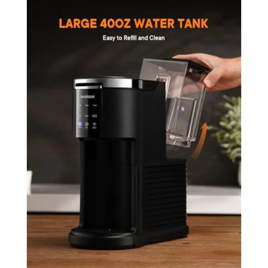 3 in 1 Single Serve Coffee Machine for Home and Office Use: Compatible with K Cups Ground Coffee and Teas Offers Adjustable Bre