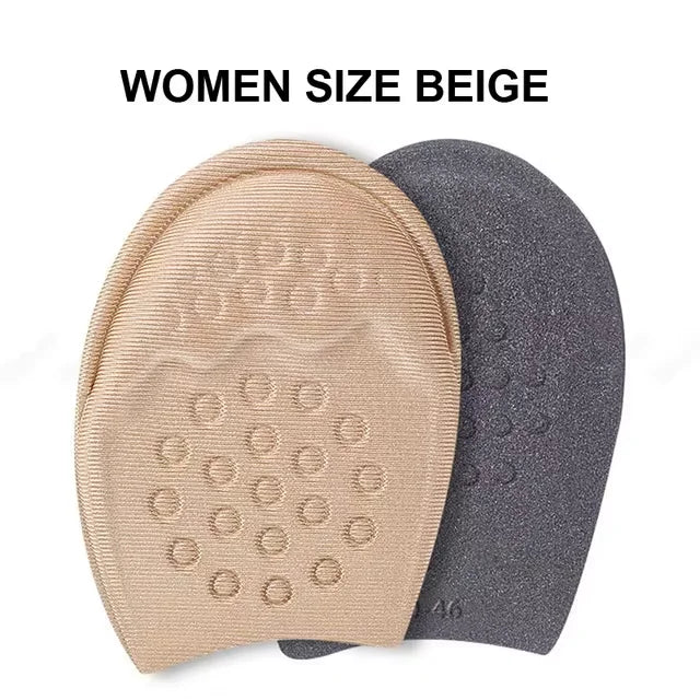 Forefoot Pads for Women High Heels Half Insoles Forefoot Anti-Slip Pain Relief Insert Shoe Size Reduce Filler for Too Big Shoes