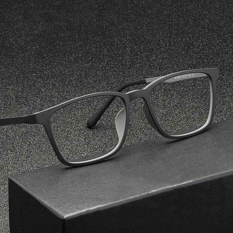 High Quality Pure Titanium Men Anti Blue Light Presbyopia Eyewear Reading Glasses with Diopter 100 150 200 250 300 350 400