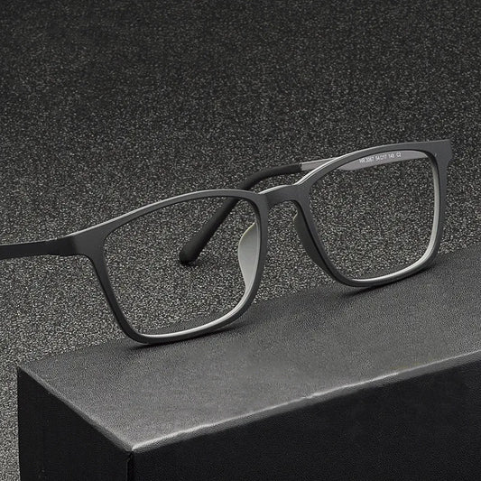 High Quality Pure Titanium Men Anti Blue Light Presbyopia Eyewear Reading Glasses with Diopter 100 150 200 250 300 350 400
