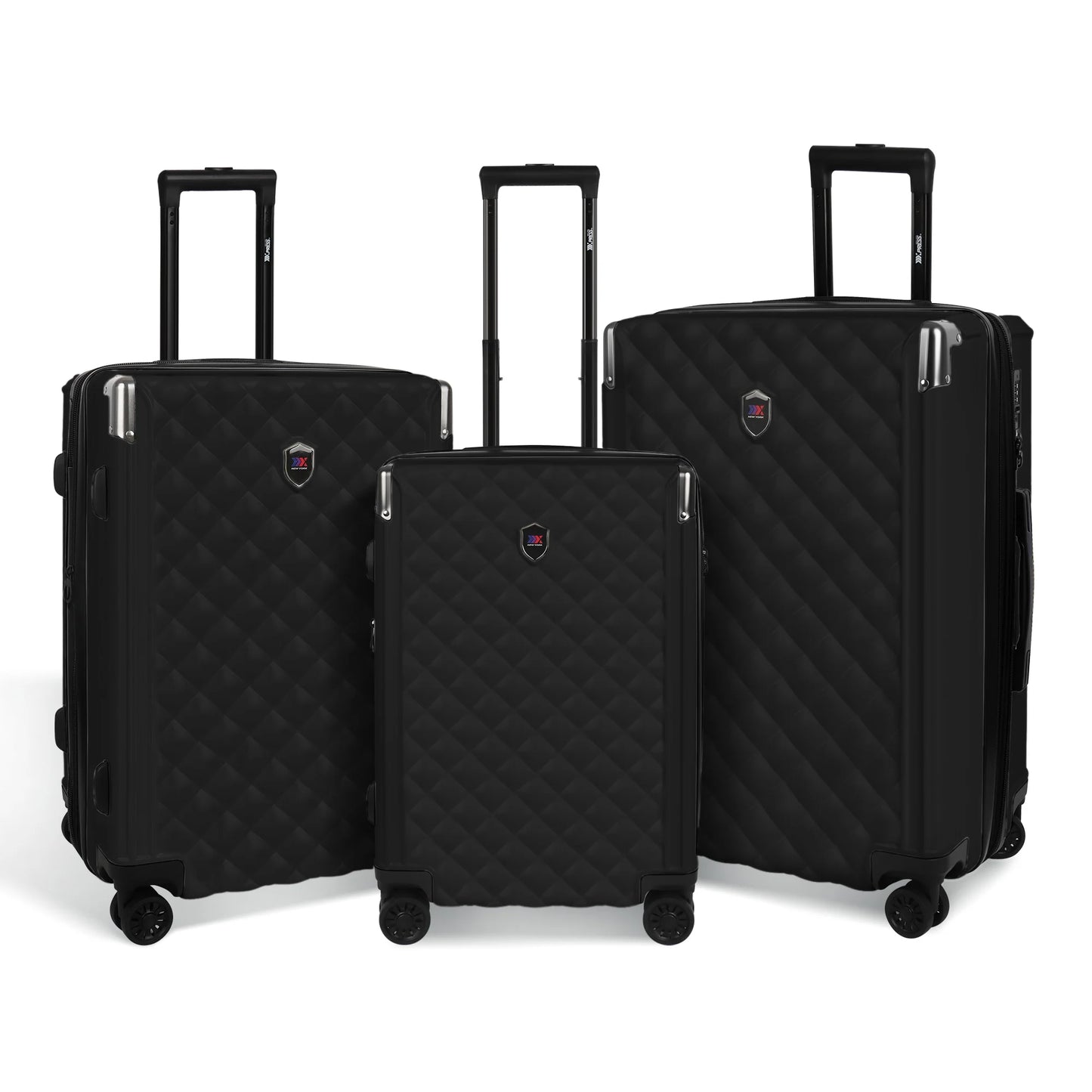 Hardshell Luggage Set 3 Piece  ABS Suicase Set Lightweight Expandable Suitcase with Spinner Wheels & TSA Lock