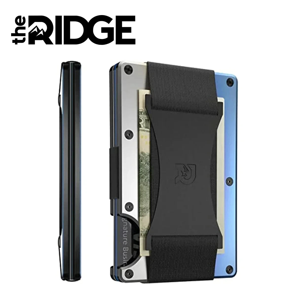 Ridge Wallet for Men - Slim Minimalist Compact Wallet and Card Holder, RFID Protected Front Pocket Wallets for Men