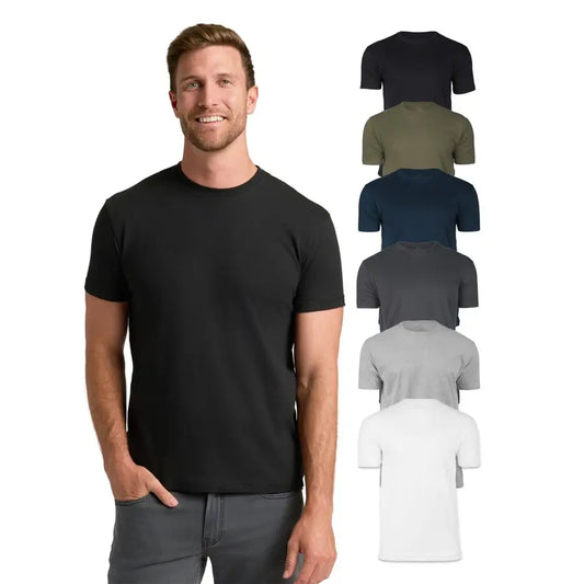 TShirts Short Sleeve Crew Neck T Shirts for Man, Cotton Blend Plain Novelty Mens TShirts