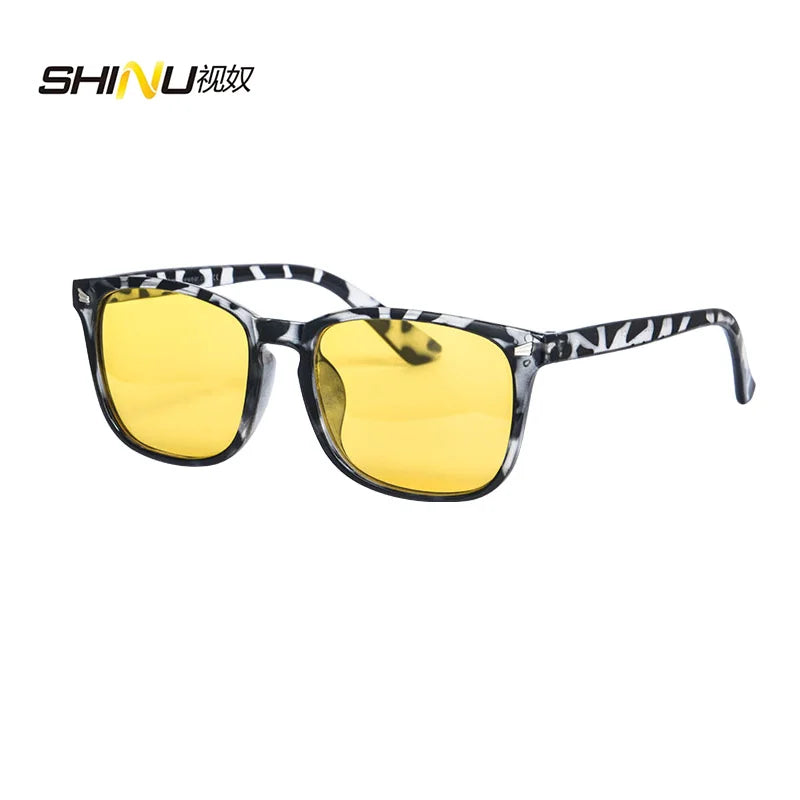 SHINU Fashion Glasses Polarized Yellow Lenses For Night Vision Driving Glasses Eyes Protection Goggles Anti Blue Light Glasses