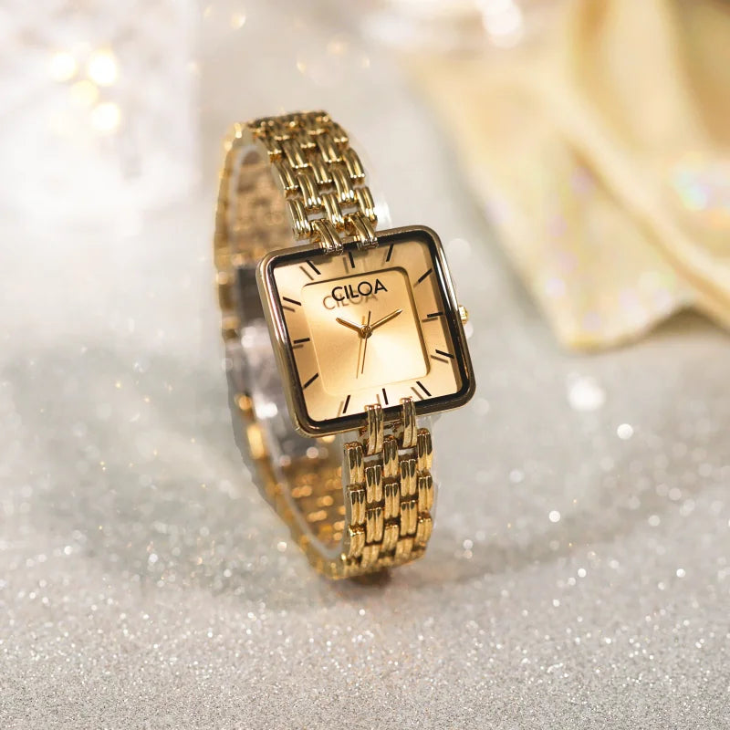 CILOA New Women's Dainty Light Luxury Quartz Watch - Compact, Waterproof