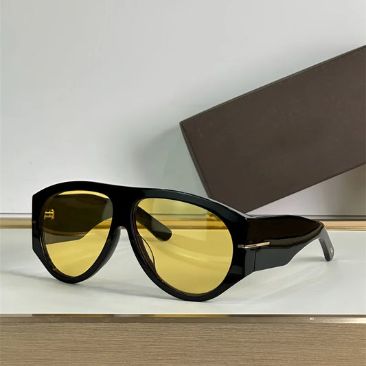 Vintage Luxury Brand Designer Oversized Pilot Sunglasses Women For Men Shades Big Frame Windproof Popular Punk Sun Glasses UV400