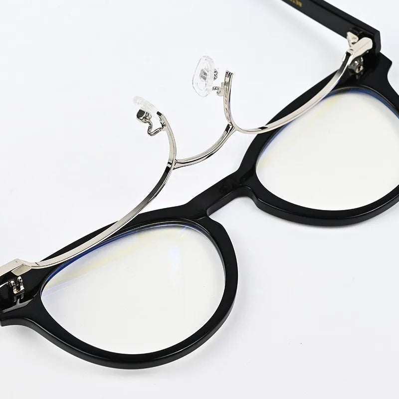 Trendy Flip Up Eyeglasses Frames Fashion Men Women Blue Light Blocking Glasses
