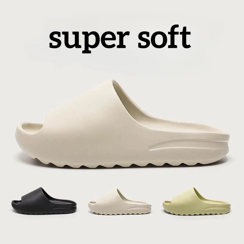 Super Soft EVA Sole Summer Slippers for Men Comfortable Bathroom Home Slides Couple Beach Sandals