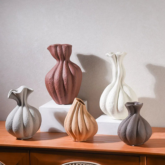 Room Decoration Art Ceramic Vases Ceramic Vases Desktop Flower Arrangement Vases Home Decor Ornaments Soft Decoration Matching