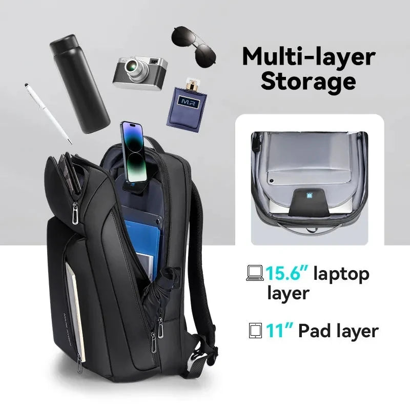 Mark Ryden Travel Backpack Men's Shoulder Laptop Bag Multifunctional Large Capacity Business Backpack with USB Charging Port