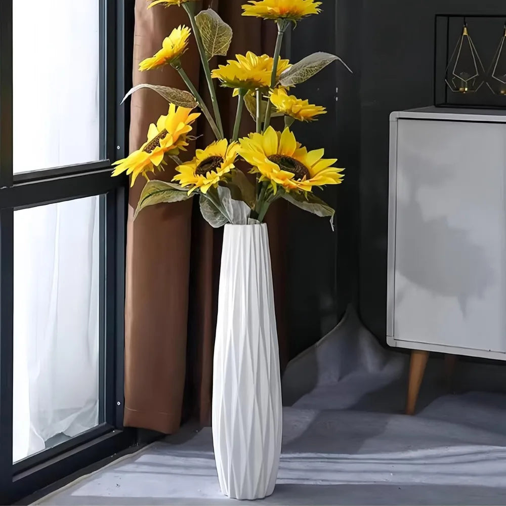 28 Tall Ceramic Floor Vase, Large Decorative Vase for Modern Home, Living Room, Office, Bedroom, Kitchen
