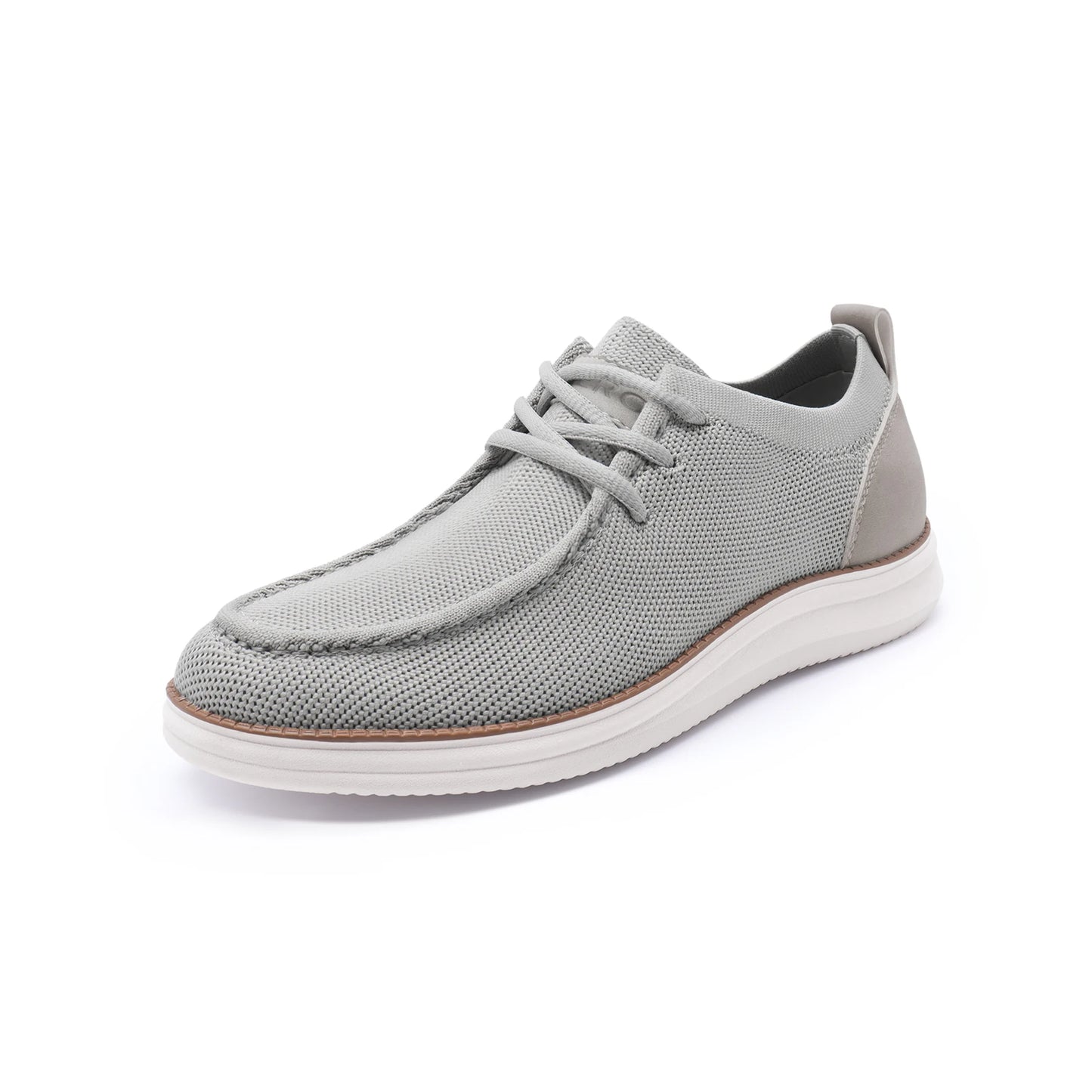 Mens Casual Shoes Wide Loafers Comfortable Walking Slip On Lightweight Breathable Lace Up Shoes