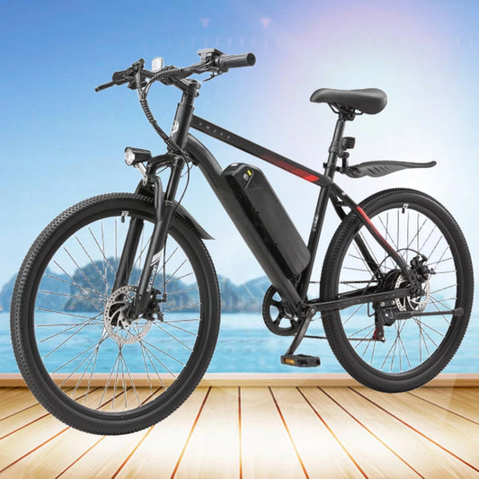 26" Electric Motorcycles Mountain E Bike for Adults, 750W Peak Motor Ebike 23Mph 33Miles 10.4AH 15.6AH Adults Electric Bicycle