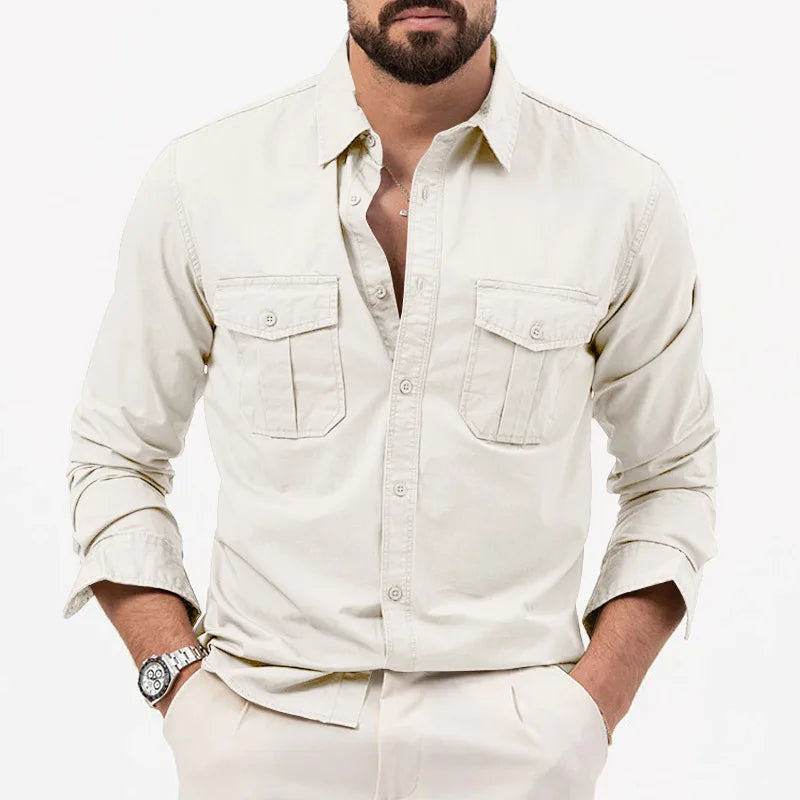 Men Shirt Mens Business Casual Shirts 2020 New Arrival Men Famous Brand Clothing Army Green Long Sleeve Camisa Masculina