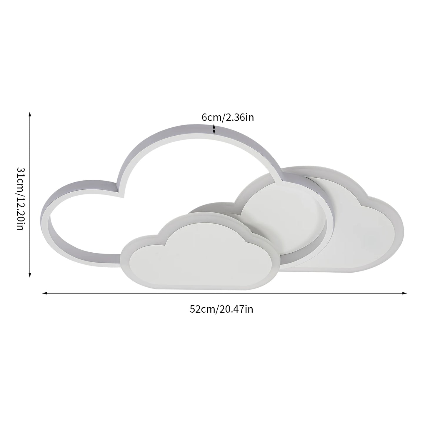 Energy-Efficient LED Ceiling Lights – Durable Acrylic Panel, Soft Lighting, Low Power Consumption, Ideal for Bedroom and Office